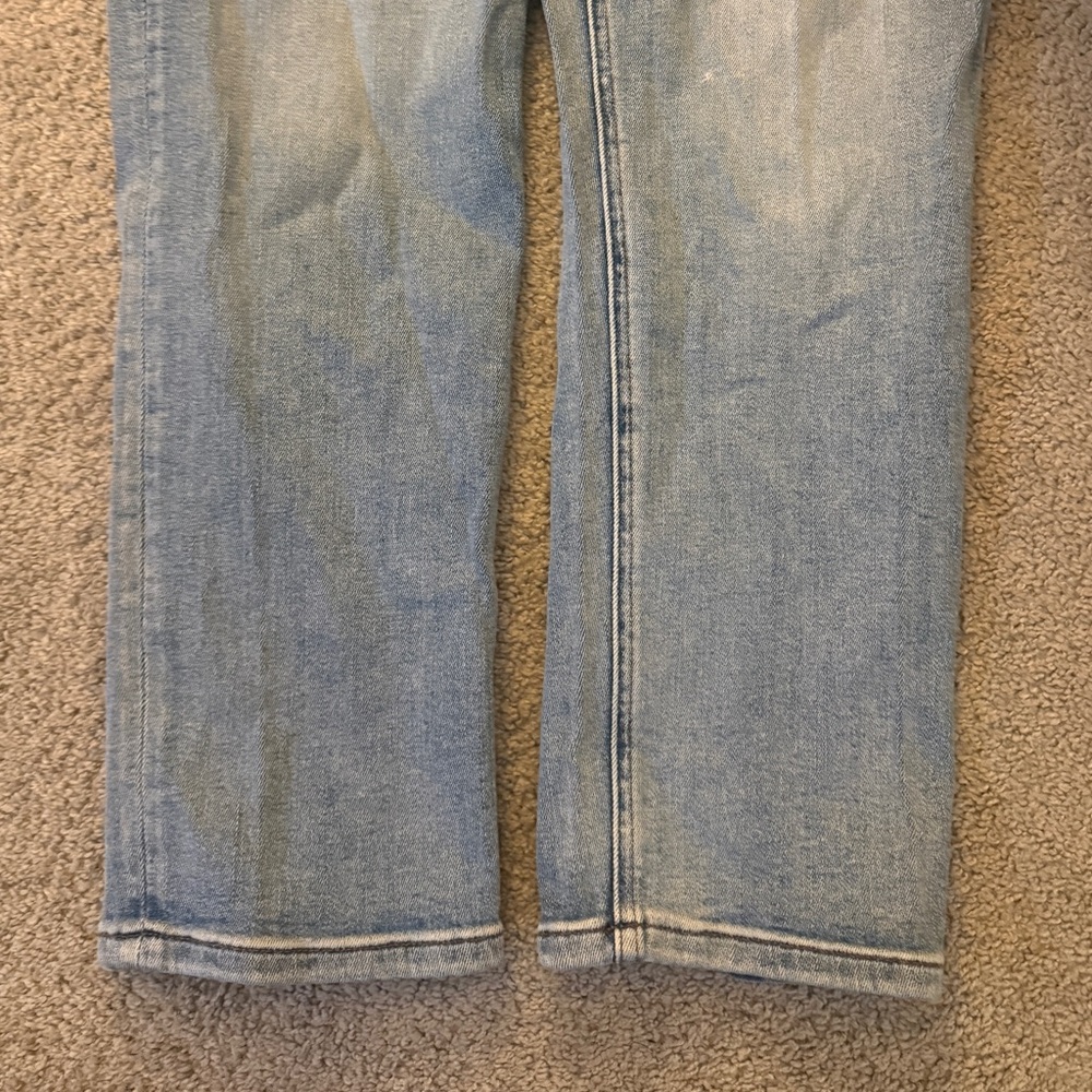 Tummy Control Jeans! RFM Cross Button Ankle Crop Slim Straight - Picture 5 of 5